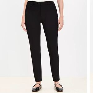 LOFT Size 12 TALL - Black Curvy Sutton Skinny Pants Trousers